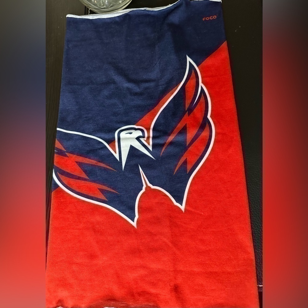 FOCO Washington Capital NHL Team Logo Multiuse Neck Gaiter Face Cover NWOT      